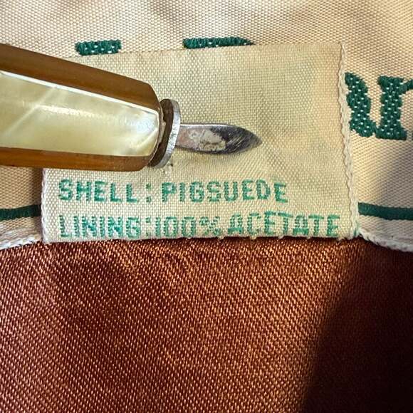 No Longer Available Vintage L.L.Bean Women's Pig Suede Leather Field Jacket - Picture 7 of 10